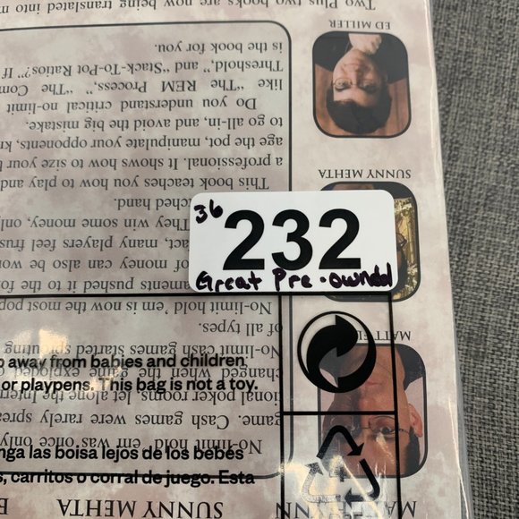 Professional No-Limit Hold 'em Book Volume 1 Pokers Cards By Matt Flynn Sunny - Picture 10 of 10